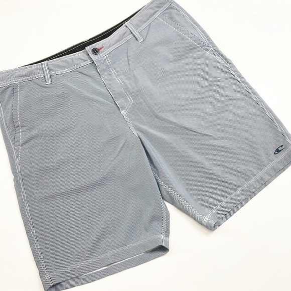 O'Neill blue/white striped hybrid shorts - Picture 1 of 4